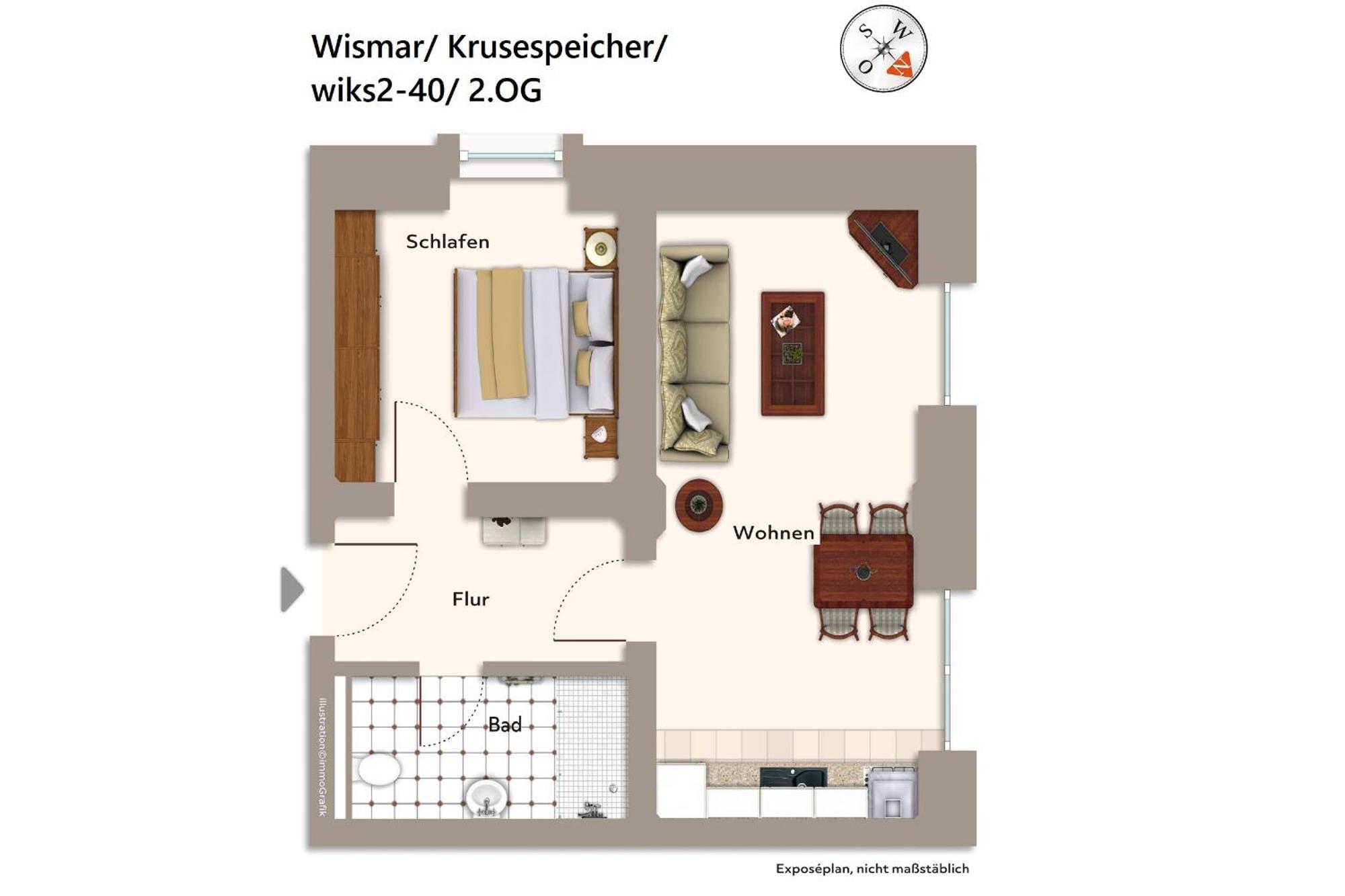 Krusespeicher Krusespeicher 2-40 Wismar Bagian luar foto